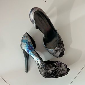 ed hardy heels. size 8 open toe